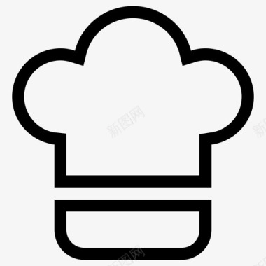 食物厨师帽图标