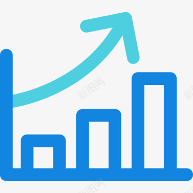 条形素材条形图业务172线形蓝色图标图标