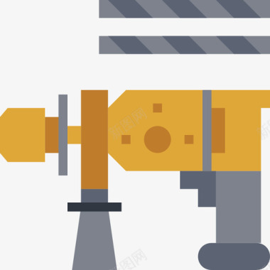 卡类钻床施工工具12平头图标图标