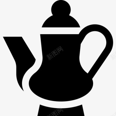 茶壶复古装饰9填充图标图标