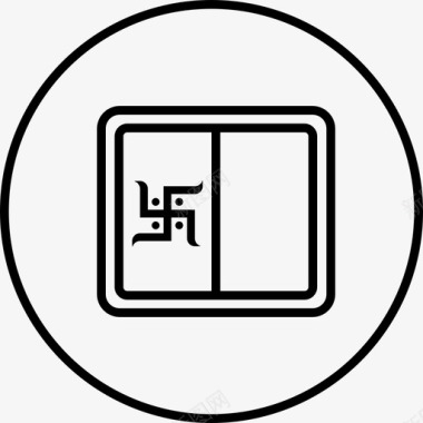 线成圆bookpujan表盘swastik图标图标