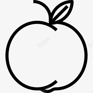 11种桃子水果和蔬菜11种直线型图标图标