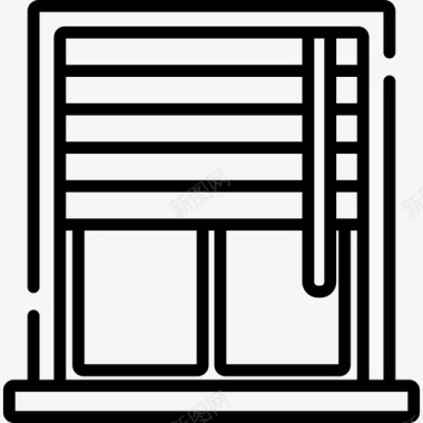 自动化生产线窗户家庭自动化7线性图标图标