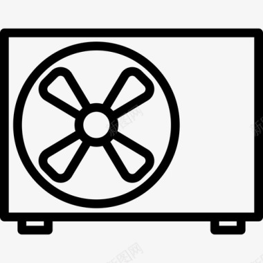 空调空调家用电器6线性图标图标