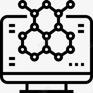 分子分子生物化学5线性图标图标