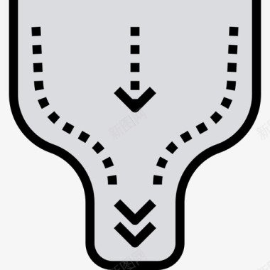 瓶颈制造8线颜色图标图标