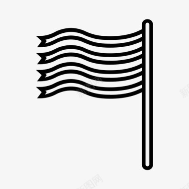 旗帜缎带彩带图标图标