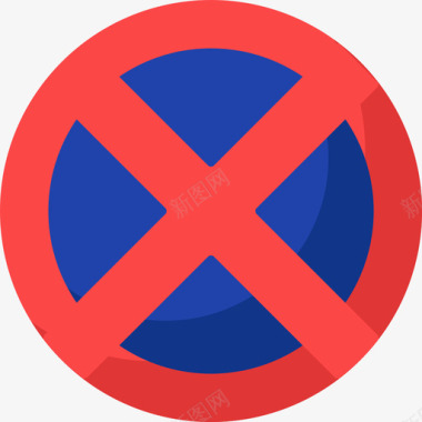 平坦禁止停车交通标志10平坦图标图标