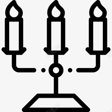 蜡烛婚礼35直系图标图标