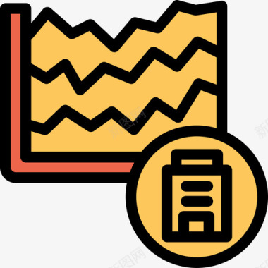 橙色的金鱼分析分析和图表线颜色橙色图标图标