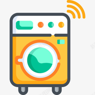 洗衣机洗衣机物联网36双色图标图标