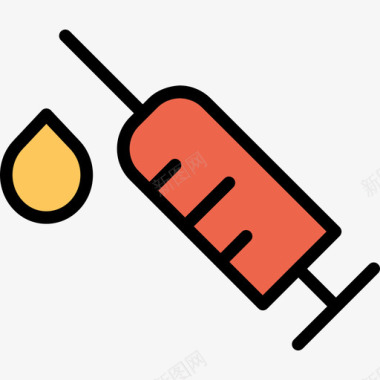 橙色骆驼注射医生商店5线颜色橙色图标图标