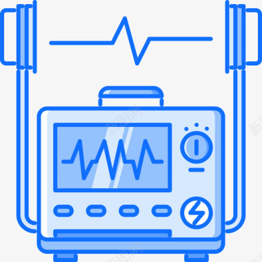 草本药物除颤器药物13蓝色图标图标