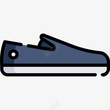 鞋子鞋子5线条颜色图标图标