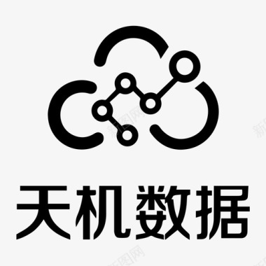 竖的分割线天机数据logo-竖版图标