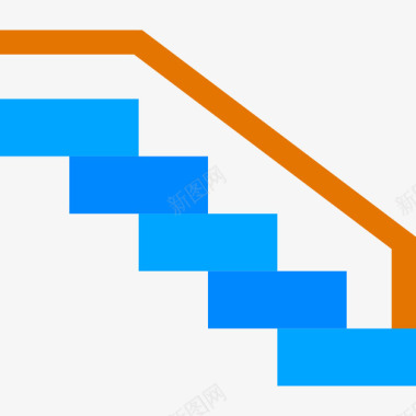 楼梯楼梯房地产35平图标图标