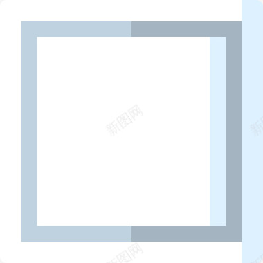 正方形符号24扁平图标图标