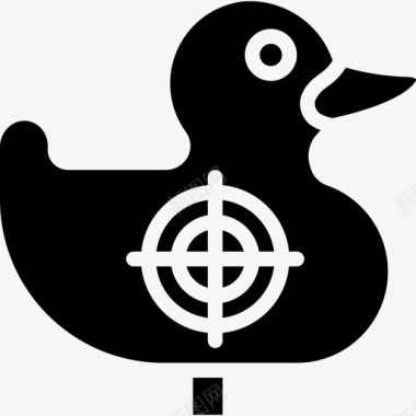 射击鸭子主题公园4填充图标图标