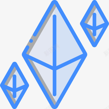 宝石游戏元素4蓝色图标图标