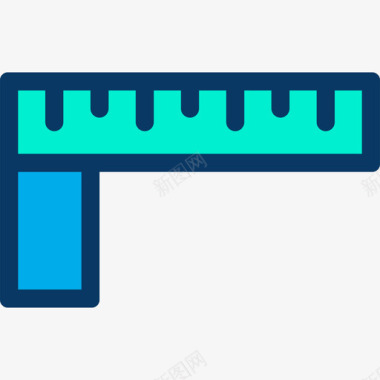 结构骨架直尺结构和工具4线颜色图标图标
