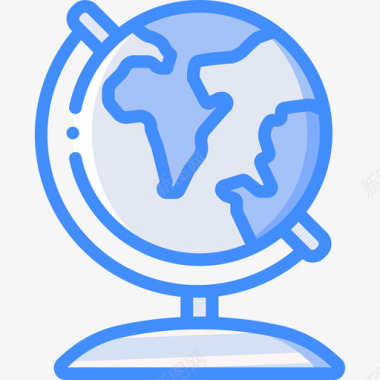 地球地理4蓝色图标图标