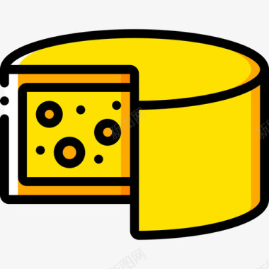 奶酪美食3黄色图标图标