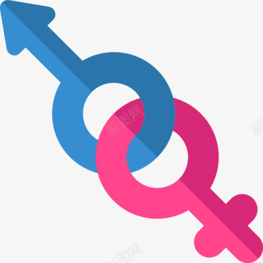 性别人际关系扁平化图标图标