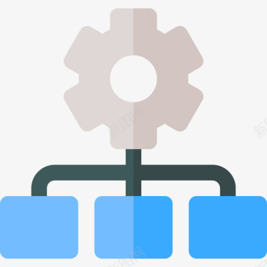 层次结构营销SEO11扁平化图标图标