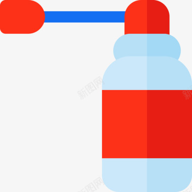 喷雾药剂6扁平图标图标