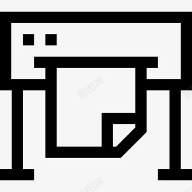 绘图矢量绘图仪打印12线性图标图标