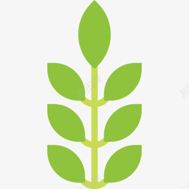 草本植物健康24扁平图标图标