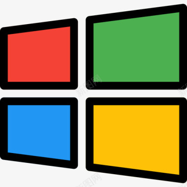 窗口窗口徽标和品牌2线性颜色图标图标