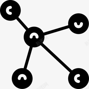 链式分子分子物理7填充图标图标