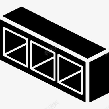 灰色货架货架家具41实心图标图标