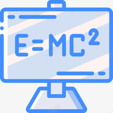 蓝色白色图标爱因斯坦物理学5蓝色图标图标