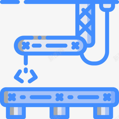 机械臂工业39蓝色图标图标