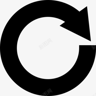 圆形箭头循环使用3填充图标图标