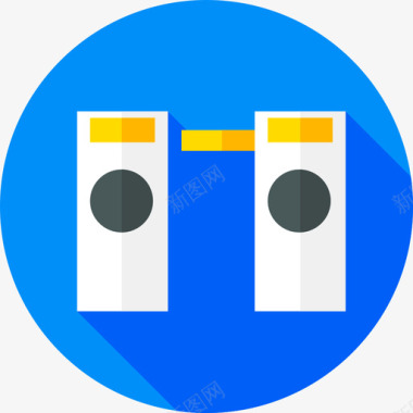 公共交通标识旋转栅门公共交通6平面图标图标