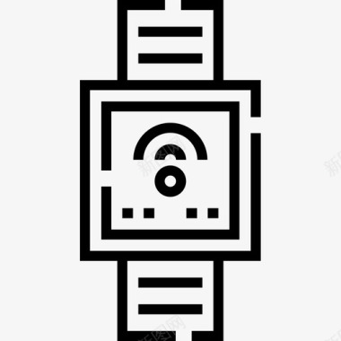 5g技术智能手表互联网技术5线性图标图标