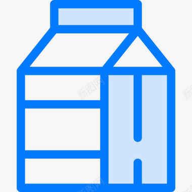 牛奶健身66蓝色图标图标