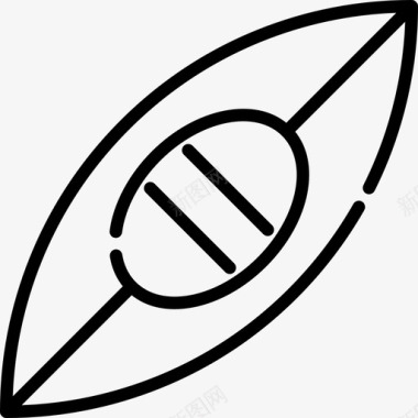 夏令营总动员皮划艇夏令营直线型图标图标