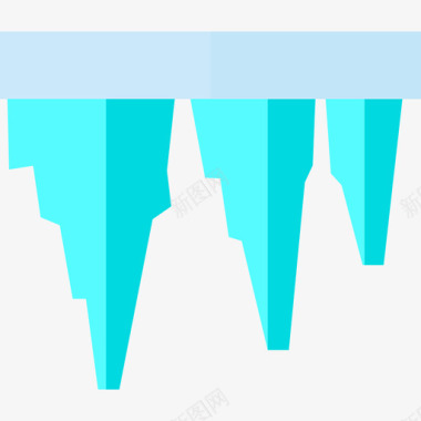 北极南极冰柱北极4号扁平图标图标