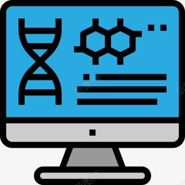 遗传调控遗传学科学47线性颜色图标图标