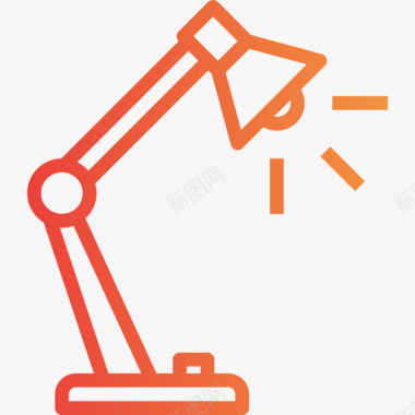 灯具办公工具坡度图标图标