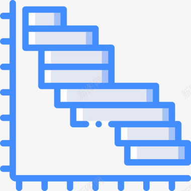 蓝色条形图条形图任务蓝色图标图标