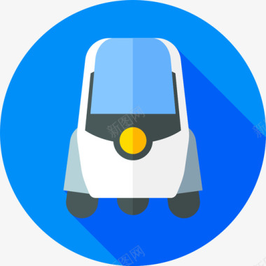 公共交通标识车轮公共交通6扁平图标图标