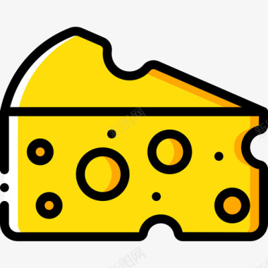 奶酪美食7黄色图标图标
