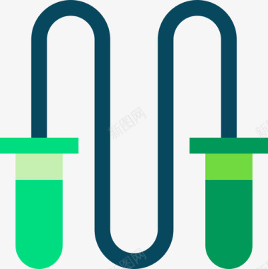 健身装饰器材跳绳健身器材23扁平图标图标