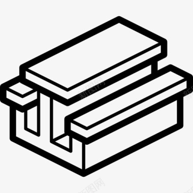 唐桌野餐桌家具40直线型图标图标