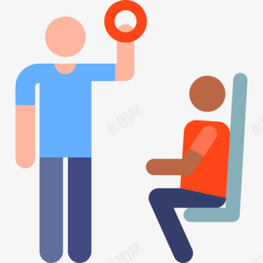 公共交通标识公共交通城市象形图2彩色图标图标